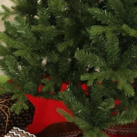 Albero di Natale Artificiale Alto 180 cm con 818 Rami e Base in Acciaio per Interni, Verde