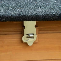 Pollaio per Galline con Casetta, Area di Corsa e di Cova, e Vassoio Estraibile in Legno 180x92x78cm