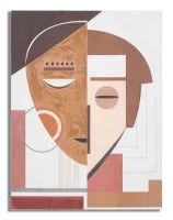 Dipinto Su Tela Ethnic Face cm 60X2,7X80