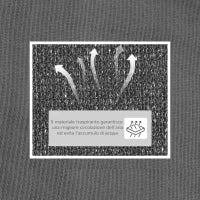 Tenda da Sole Triangolare Anti-UV e Traspirante con Ganci a D, in HDPE, 5x5x5 m, Bianca e Blu