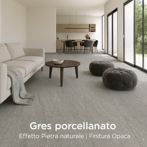 Piastrella gres porcellanato rettificata london grey s.agostino 60x120 cm 0,72m²