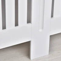 Copritermosifone a Doghe in MDF per Casa e Ufficio, 152x19x81 cm, Bianco