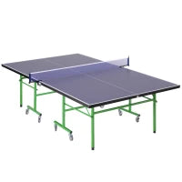 Tavolo da Ping Pong Pieghevole Interno con 8 Ruote 152.5 × 274 × 76cm