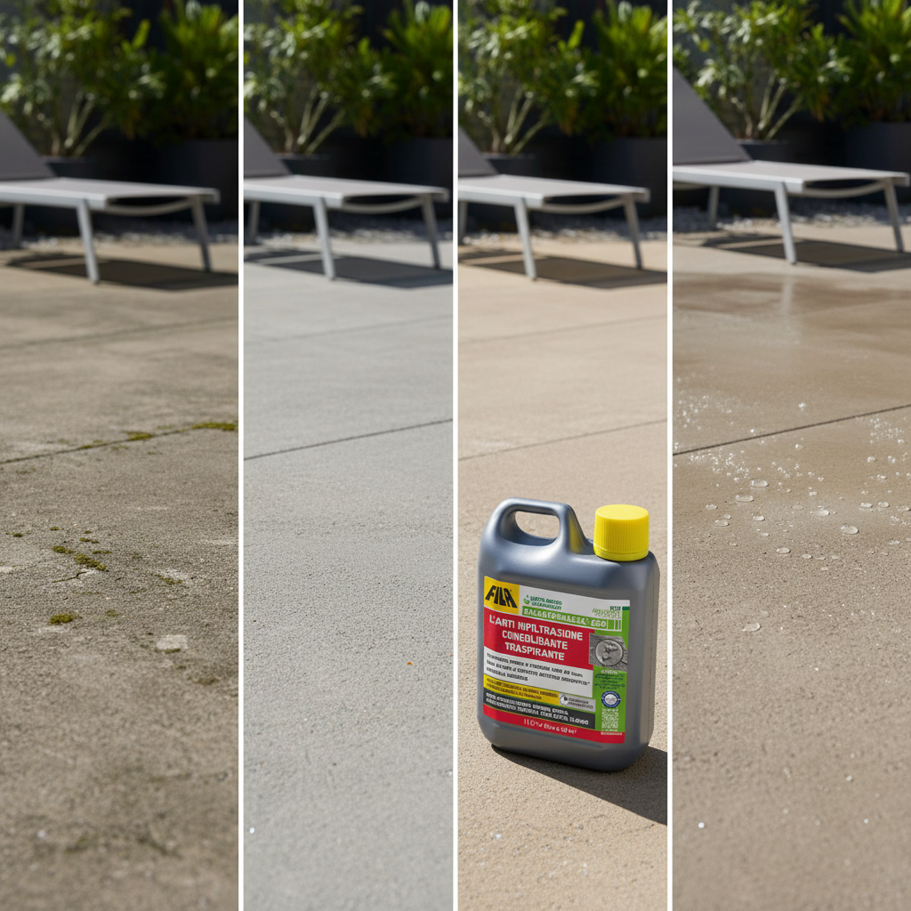 Salvaterrazza eco protettivo anti infiltrazione traspirante consolidante *** formato 1 lt, confezione 1