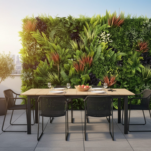 Pannello decorativo siepe artificiale interni esterni 100 x 100 x h5 cm kenya