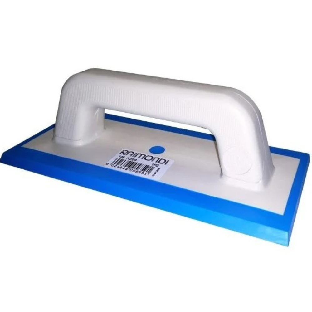 Spatola fuga doppio profilo gomma morbida azzurrina 100x245 mm raimondi