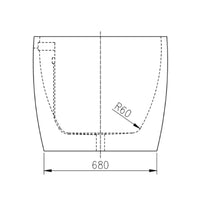 Vasca da bagno free standing design moderno ed elegante cm 170 *** confezione 1