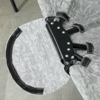 Cesto Sospeso a Forma di Uovo, Amaca con Funzione Altalena e Cestino Pieghevole, Sedia da Giardino, Portabicchieri, Grigio