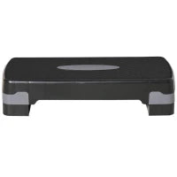 Stepper Fitness Casa, Step Fitness con Altezza Regolabile 10-15 cm, con Strato Antiscivolo, Pedana Step Fitness Casa per Allenamento a Palestra, 68x29cm, Nero e Grigio