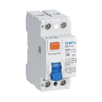 Interruttore differenziale bipolare puro tipo ac 30ma chint serie nl1-63 *** ampere 40 ampere, confezione 1
