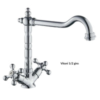 Rubinetto monoforo ottone cucina england two cromato erogazione orientabile *** confezione 1