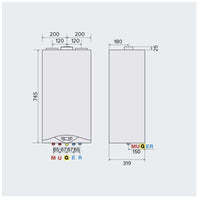 Caldaia ariston metano hs premium 24 eu condensazione classe a