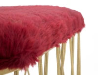 Panca Amelie Bordeaux Cm 91.5X40.5X46