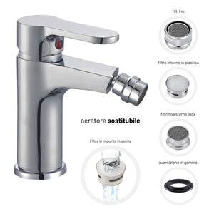 Miscelatore rubinetto bidet cromato bagno casa *** confezione 1