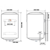 Ferroli calypso scaldabagno verticale elettrico garanzia 2 anni classe energetica c *** capacità 50 litri, confezione 1