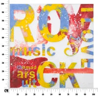 Dipinto Su Tela Music 5 Cm 100X3.5X100