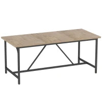 Tavolo da pranzo rettangolare in legno massello, 180x80x75.5cm, Legno