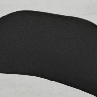 Set di 4 Sedie Pieghevoli con Seduta Imbottita in poliestere e Struttura in Acciaio, Nero