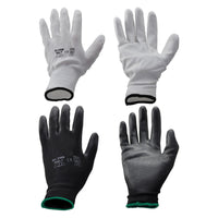 guanti poliestere / poliuretano tg. 7 - palmo bianco cod:ferx.1067730nlm