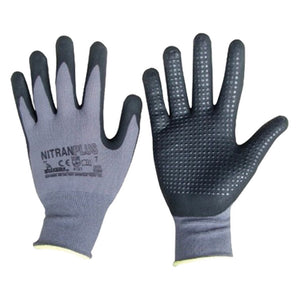 guanti nylon / nitrile 'nitran plus' tg. 8 cod:ferx.1110170nlm