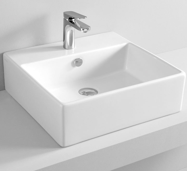 Lavabo appoggio 65x48 cm The.Artceram Quadro Bianco