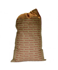 Sacchetti in juta a scritte - 5 pezzi rosso