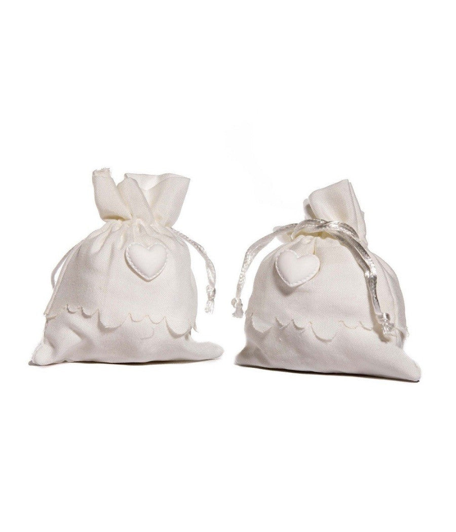 Sacchetti Porta Confetti Bomboniera Con Gessetto In Vari Colori Per Cerimonia  Bianco       