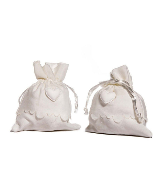 Sacchetti Porta Confetti Bomboniera Con Gessetto In Vari Colori Per Cerimonia  Bianco       