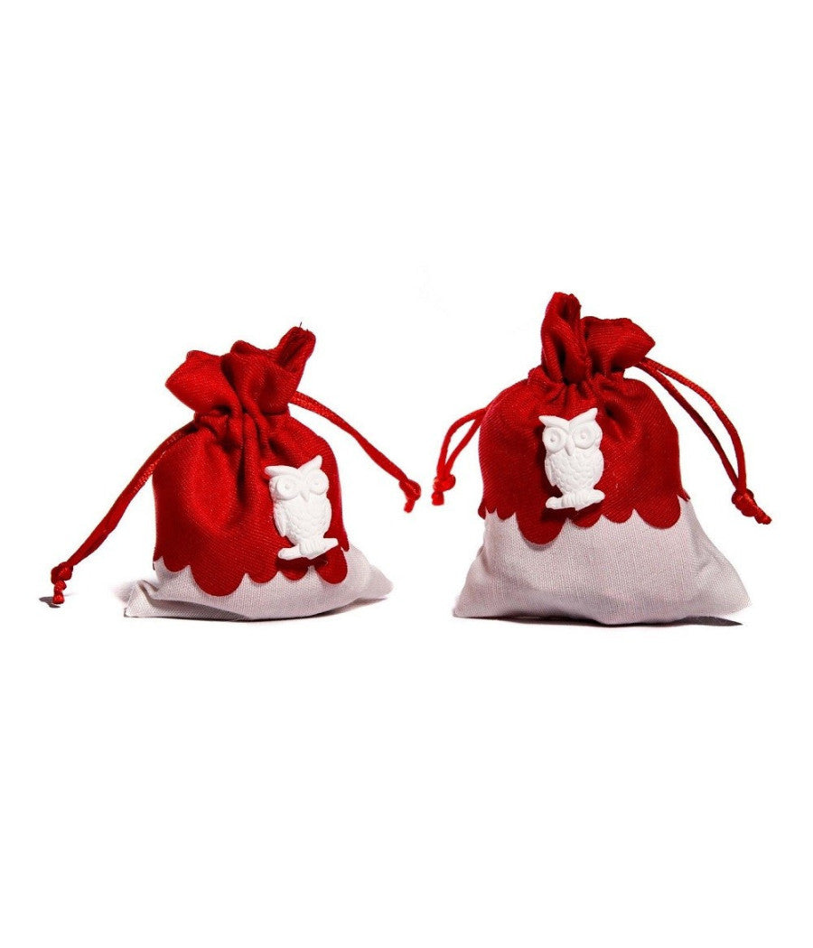 Sacchetti Porta Confetti Bomboniera Con Gessetto In Vari Colori Per Cerimonia  Rosso       