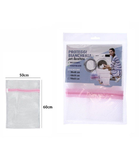 Sacchetto Borsa Lavaggio Sicuro Per Lavatrice Calzini Biancheria 50x60cm 69622         