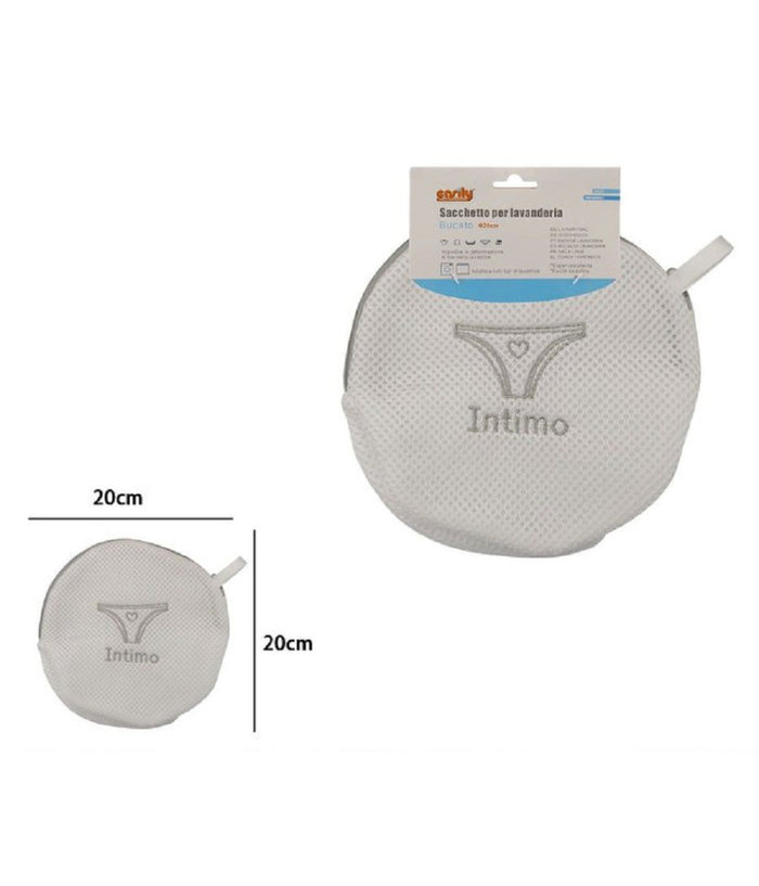 Sacchetto Lavatrice Borsa Per Biancheria Lavaggi A Rete Intimo 20cm Grigio 59376         