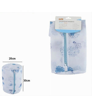 Sacchetto Per Bucato Lavaggio Rete Cerniera Biancheria 20x30cm A Fantasia 87439         
