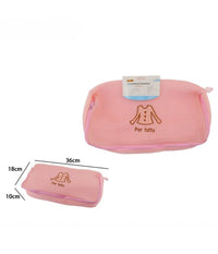 Sacchetto Per Lavanderia Lavatrice Lavaggi Biancheria Rete Rosa 36x18x10cm 59372         