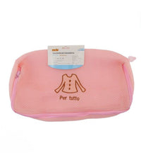Sacchetto Per Lavanderia Lavatrice Lavaggi Biancheria Rete Rosa 36x18x10cm 59372         