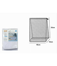 Sacco A Rete Fine Forma A Sacchetto Lavatrice Proteggi Bucato Zip 50x40 Cm 59991         