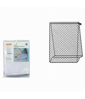 Sacco A Rete Fine Forma A Sacchetto Lavatrice Proteggi Bucato Zip 50x40 Cm 59991         
