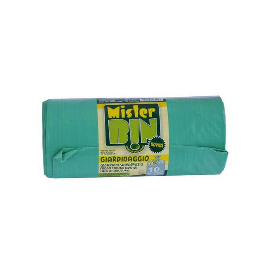 Sacco Giardino Legacci Verde 77X110 pz.10 Mr.Bin