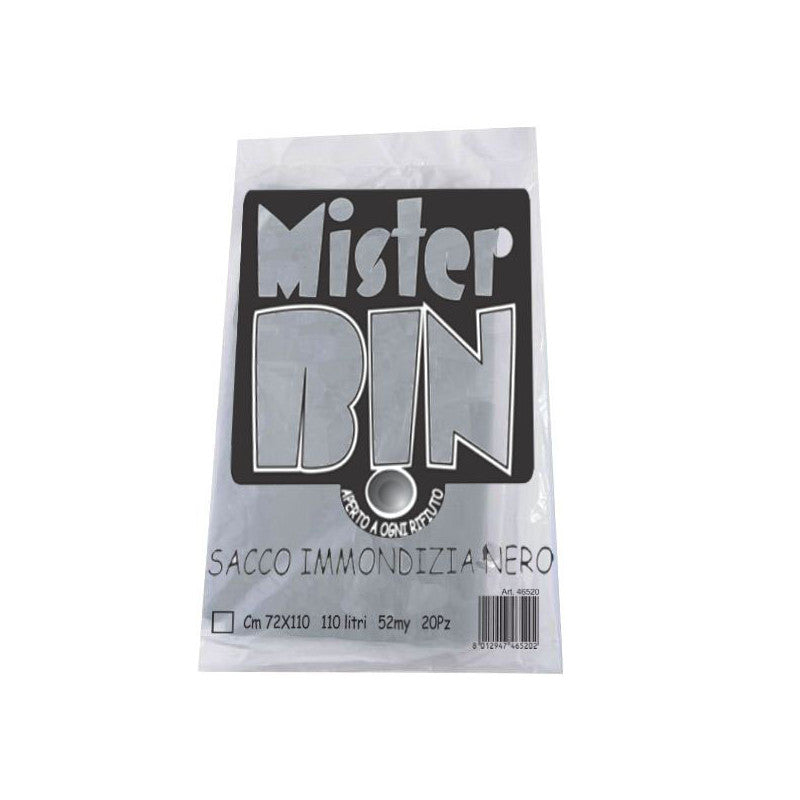 Sacco Imm.Nero 72X110 G 70 Pz 20 Mr.Bin