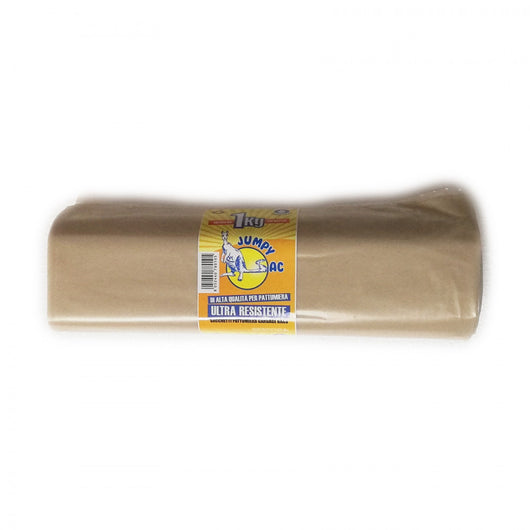 Sacco pattume colore ambra da 1kg tipo pesante l 90 x h 120cm