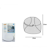 Sacco Rete Fine Forma Sferica Salvabiancheria Proteggi Bucato Con Zip 25cm 59993         