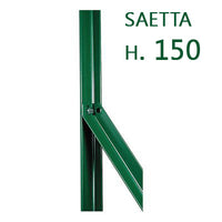 saetta di sostegno a l h 150 cm 25x25x3 mm plastificata per paletti in ferro a t da h 175 e 200 recinzioni da giardino cod:ferx.mi.81.s