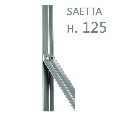 saetta di sostegno a l h 125 cm 25x25x3 mm zincata per paletti in ferro a t da h 150 recinzioni da giardino cod:ferx.mi.85.stock.s