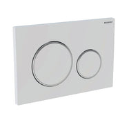 Placca di comando scarico SIGMA 20 bianca cromata per cassetta Geberit 115.882.KJ.1