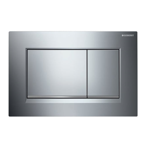 Placca di comando scarico SIGMA 30 Cromo lucido/bordo satinato per cassetta Geberit 115.883.KH.1