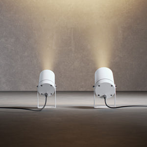 Sair - Faro a led a picchetto rotondo 10W IP65 Bianco 3000K - Luce da giardino per piante o siepe h36cm - Beneito faure