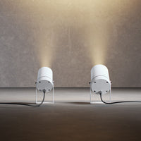 Sair XL - Faro a led a picchetto rotondo 20W IP65 Bianco 3000K - Luce da giardino per piante o siepe h38cm - Beneito faure