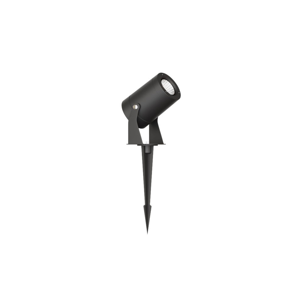 Sair XL - Faro a led a picchetto rotondo 20W IP65 Nero 3000K - Luce da giardino per piante o siepe h38cm - Beneito faure