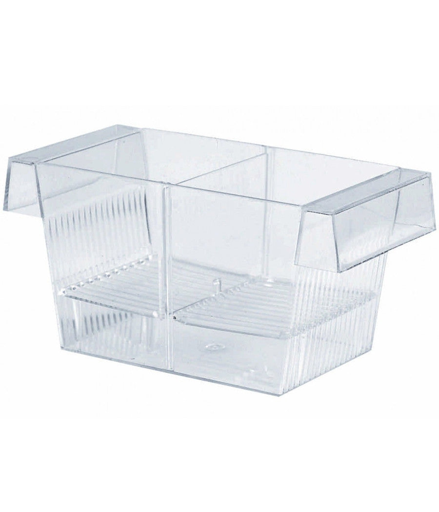 Sala Parto Rigida 3 In 1 Per Riproduzione Pesci Acquario Con Coperchio Divisore         