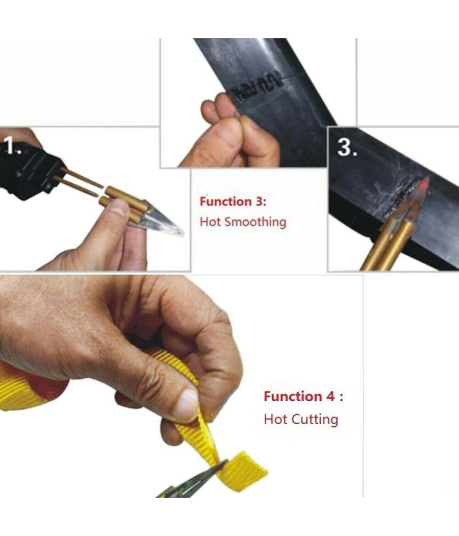 Saldatore Per Riparazione Paraurti Plastica Auto Con Graffette Cucitrice A Caldo         