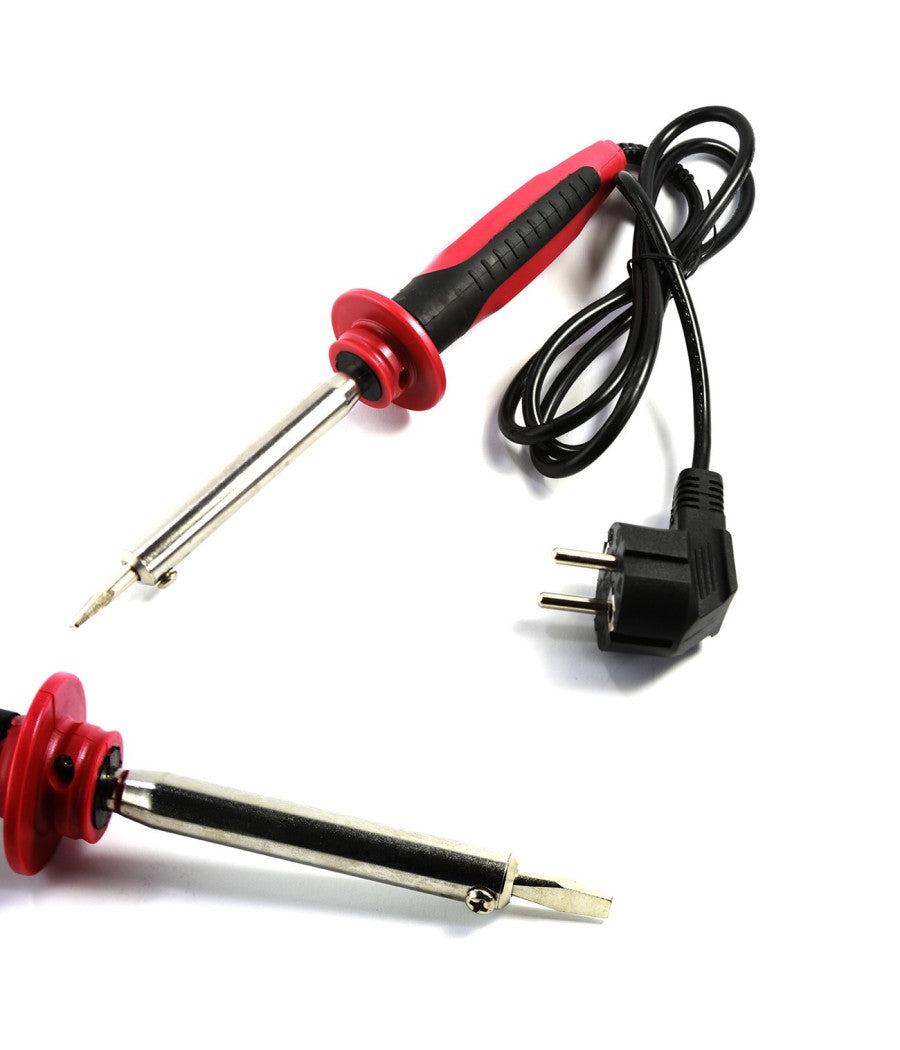 Saldatore Stagno Saldatrice Elettrico A Saldatura Salda Punta Piatta 60w         